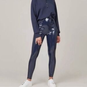 SPANX Navy High-Waisted Leggings